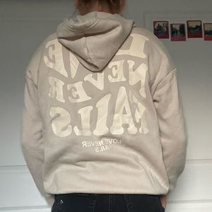 SHEIN “love never fails” sweatshirt